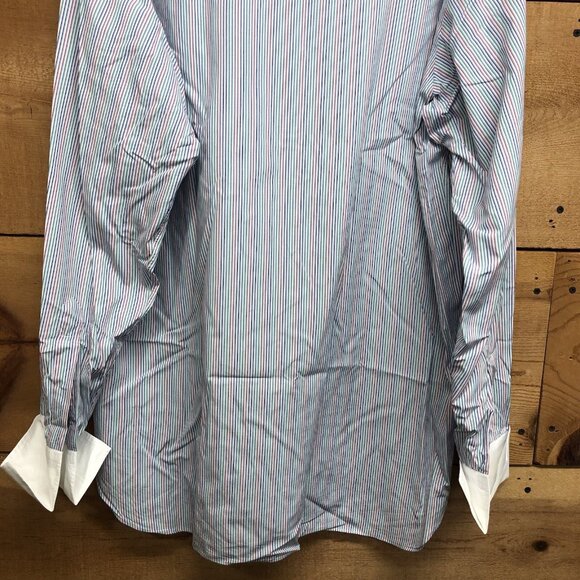 Turnbull & Asser Striped French Collar Dress Shirt Button Down Mens Size 17-43 - Picture 10 of 10